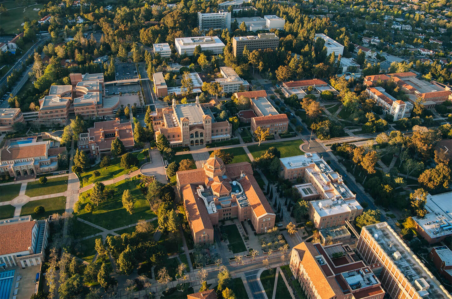 Bird's eye view of UCLA