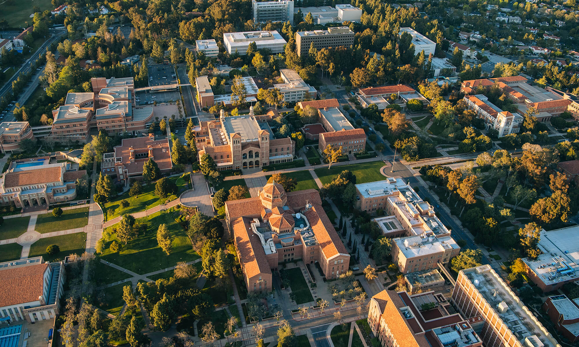 Bird's eye view of UCLA