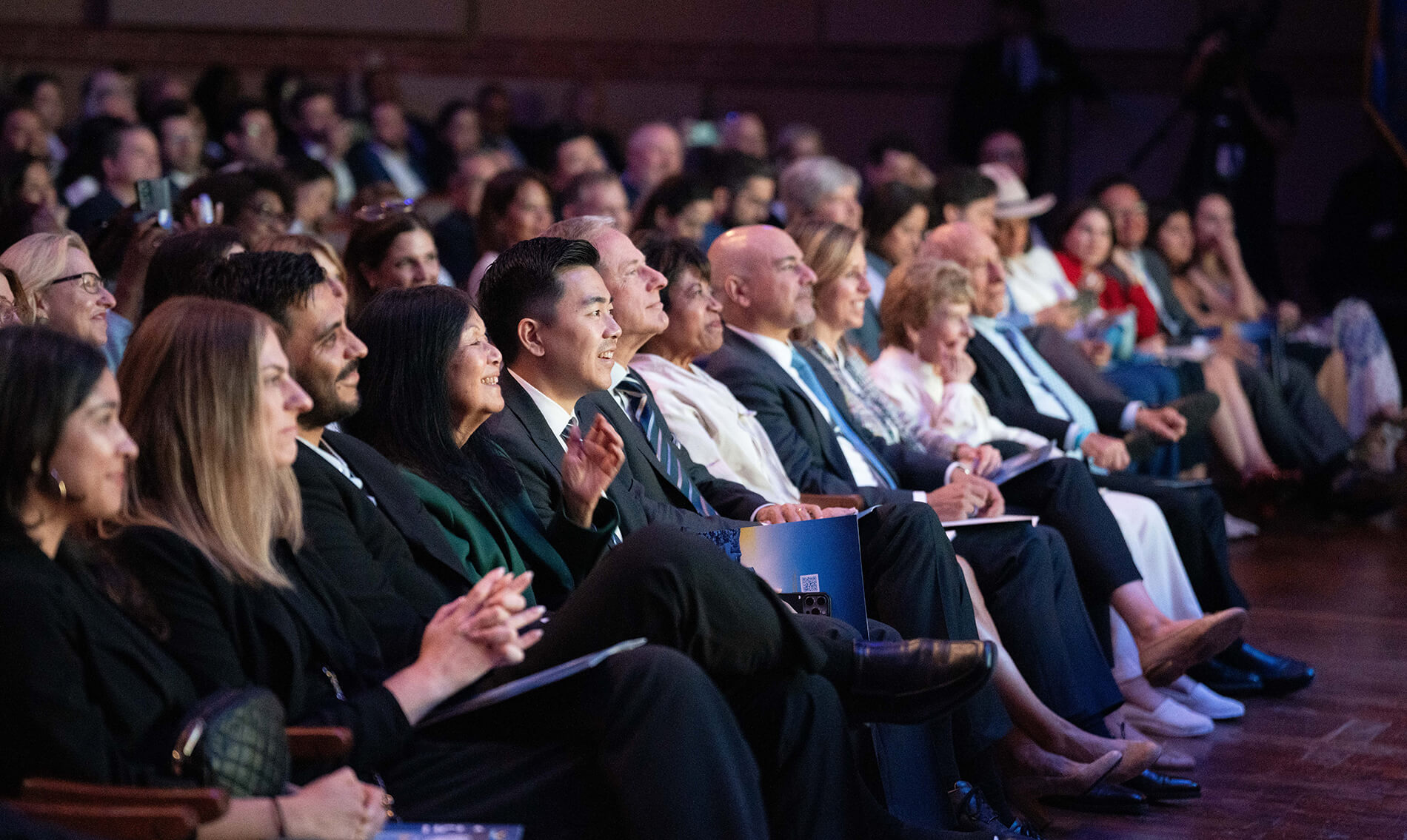Audience watching