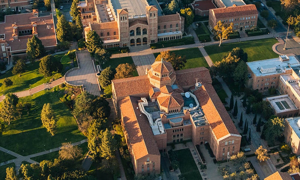 Bird's eye view of UCLA
